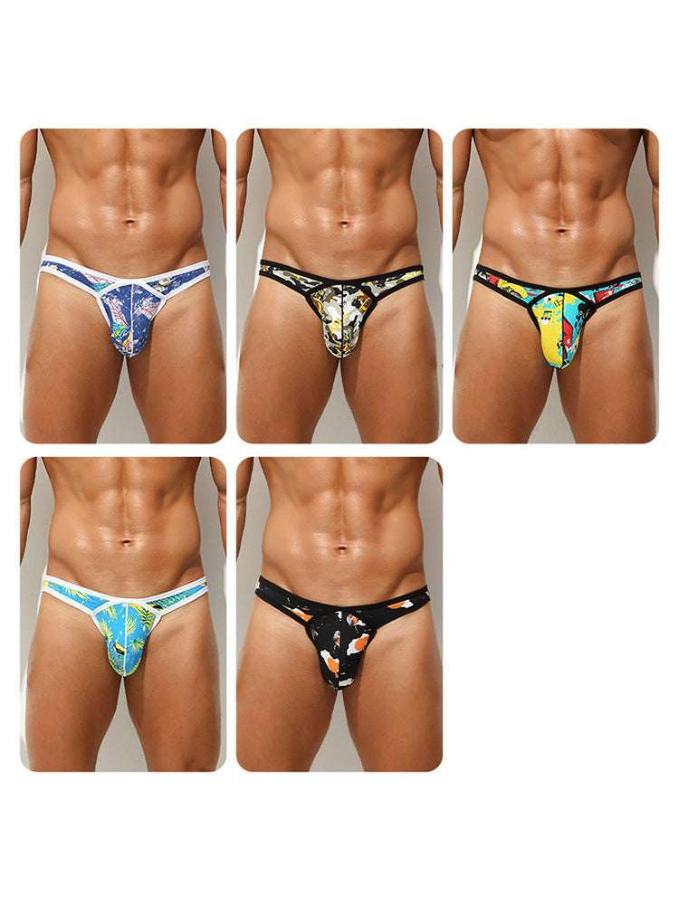 2 Pack Men's U-Pouch Low-Rise Thong | dmunderwear detail image 20