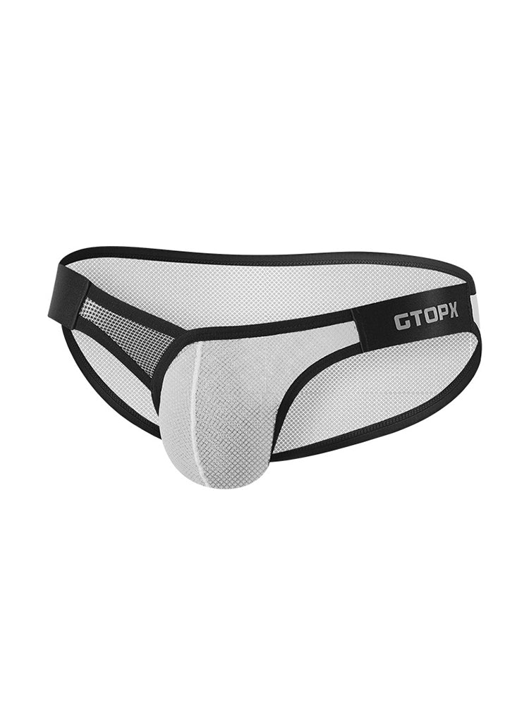 2 Pack Men's U-Pouch Sheer Mesh Briefs | dmunderwear
