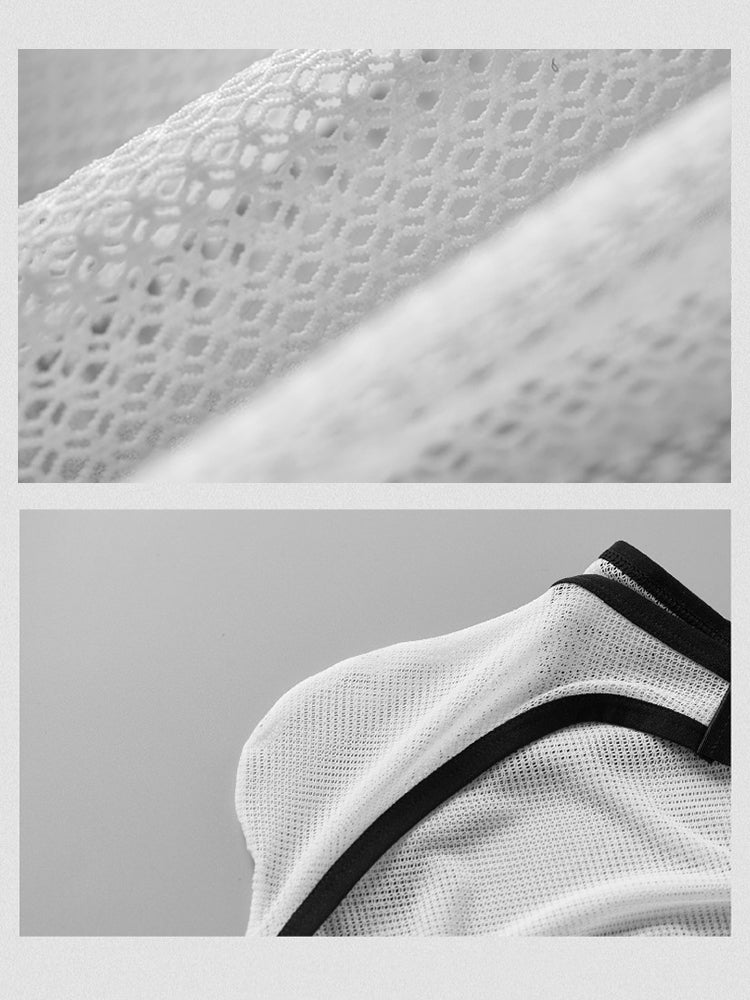 2 Pack Men's U-Pouch Sheer Mesh Briefs | dmunderwear detail image 14