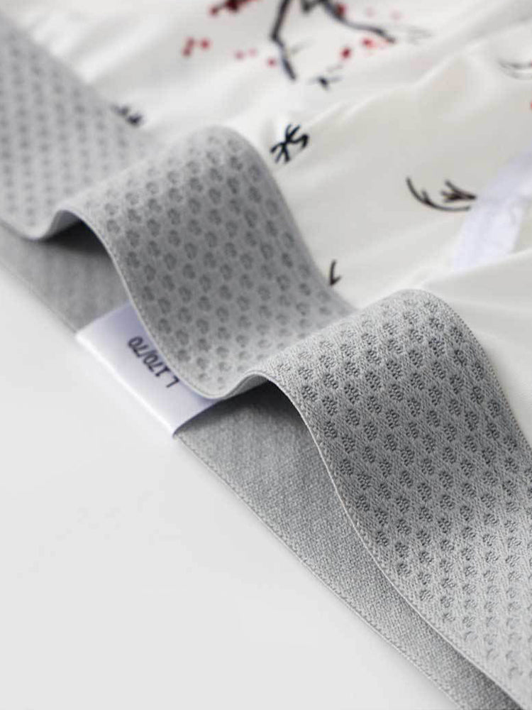 2 Pack Men's U-Pouch Side Vent Printed Trunks | dmunderwear detail image 10