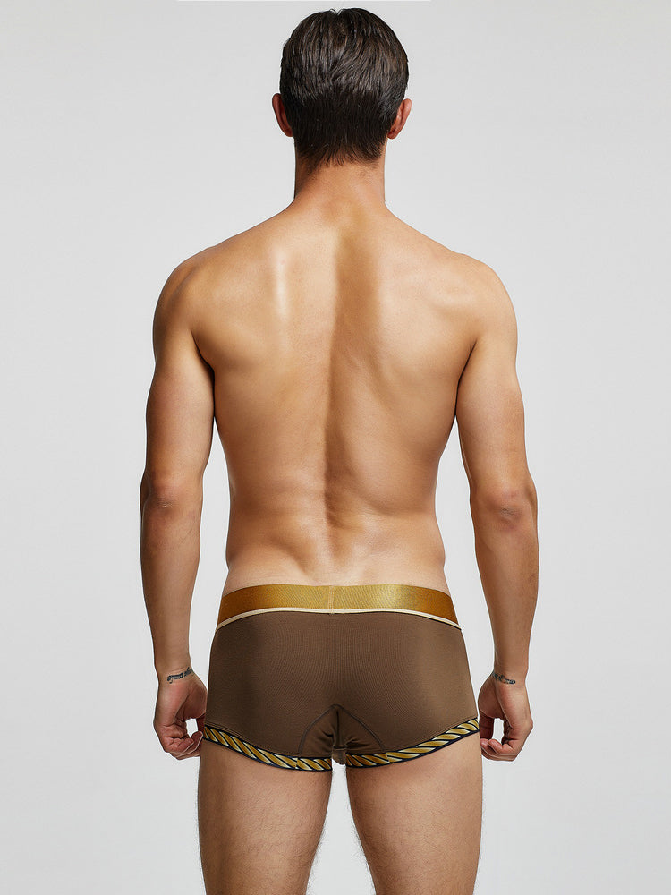 2 Pack Men's U-Pouch Solid Cotton Trunks | dmunderwear detail image 19