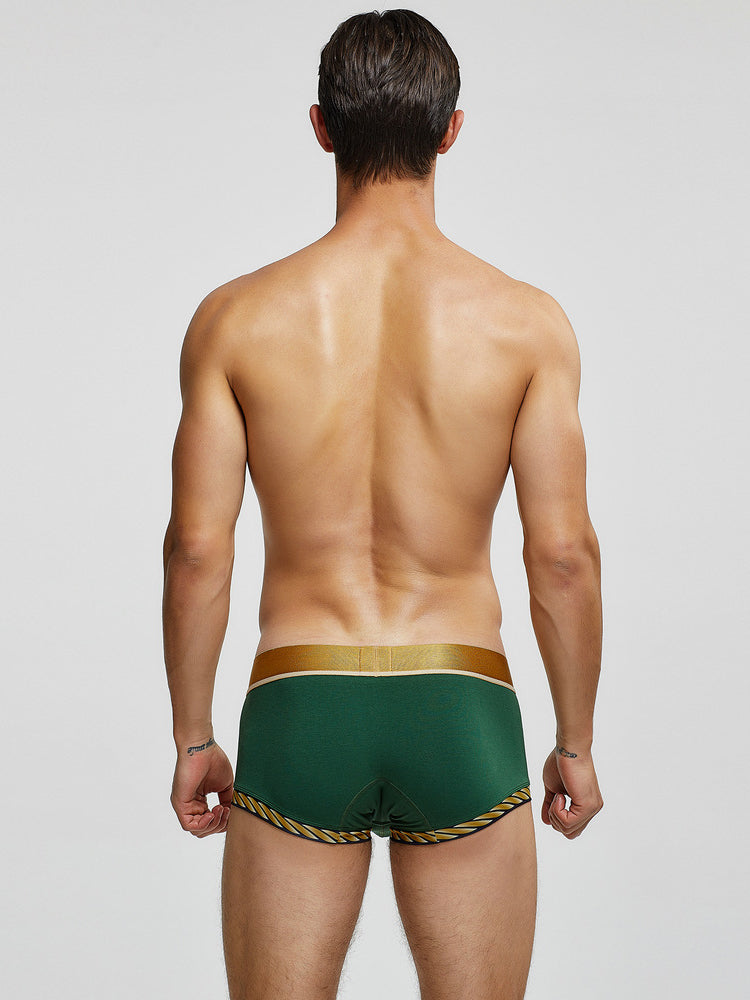 2 Pack Men's U-Pouch Solid Cotton Trunks | dmunderwear detail image 9