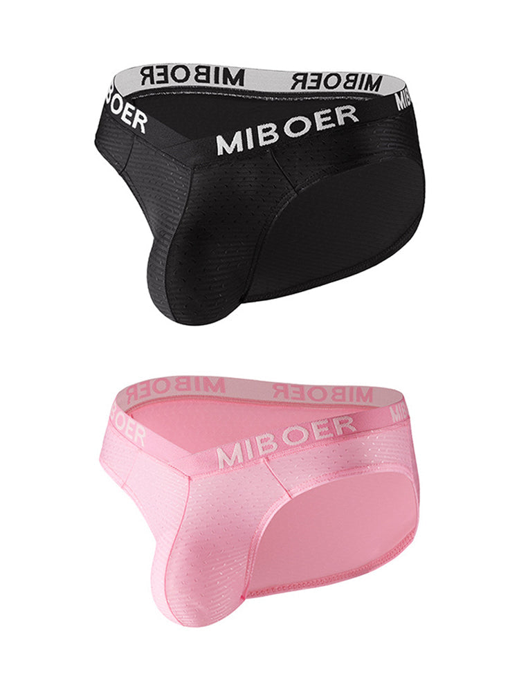 2 Pack Men's U-Pouch V-Front Low-Rise Briefs | dmunderwear detail image 14