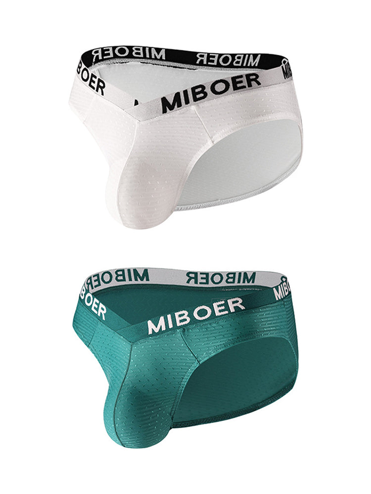 2 Pack Men's U-Pouch V-Front Low-Rise Briefs | dmunderwear detail image 20