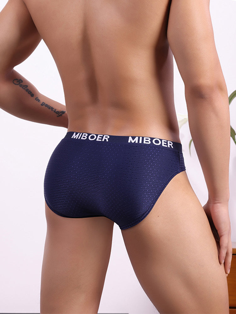 2 Pack Men's U-Pouch V-Front Low-Rise Briefs | dmunderwear detail image 4