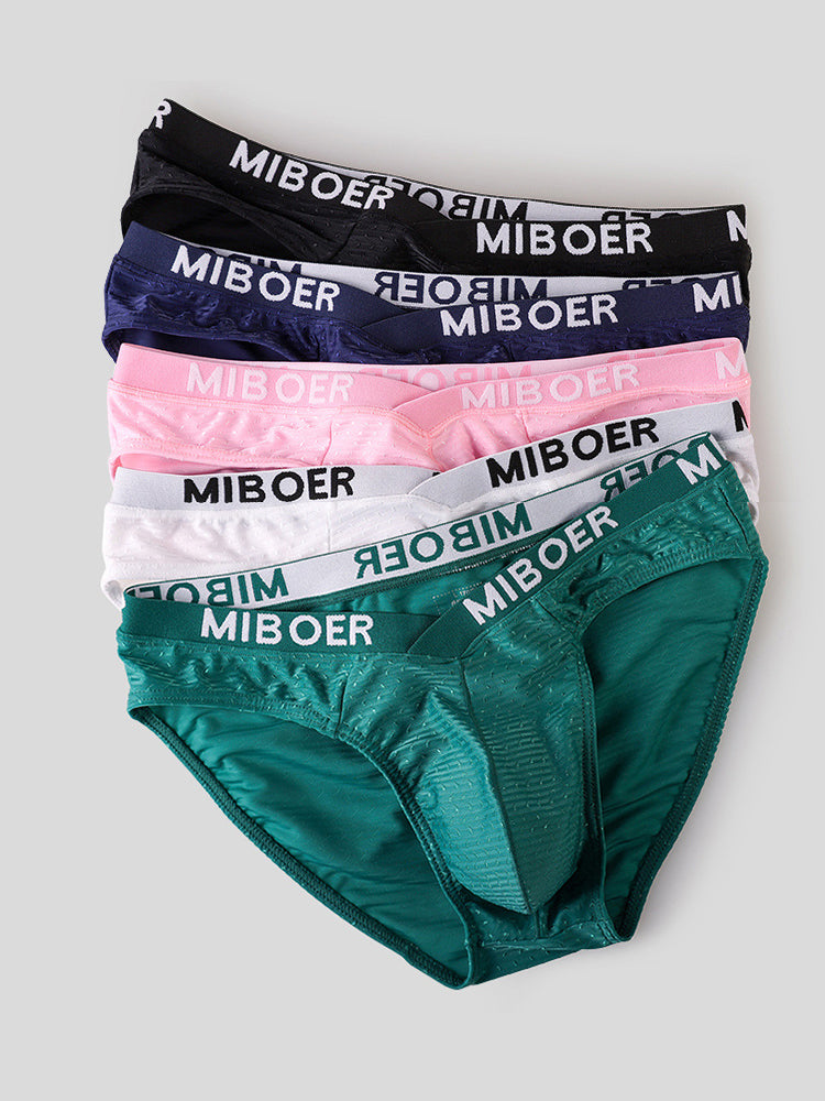2 Pack Men's U-Pouch V-Front Low-Rise Briefs | dmunderwear detail image 5