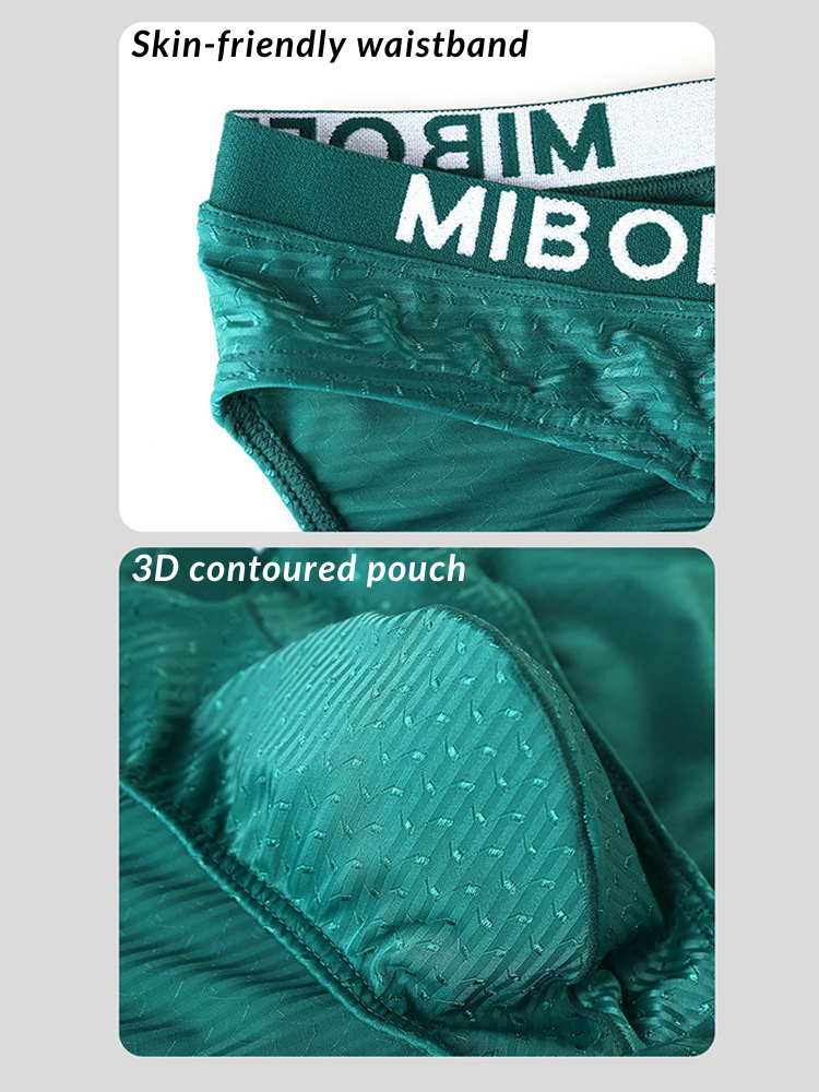 2 Pack Men's U-Pouch V-Front Low-Rise Briefs | dmunderwear detail image 7