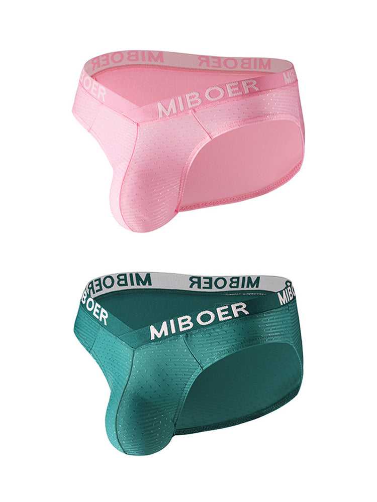 2 Pack Men's U-Pouch V-Front Low-Rise Briefs | dmunderwear detail image 8