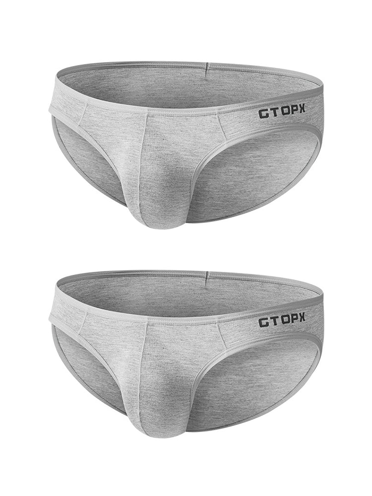 2 Pack Men's U-Shaped Pouch Single Layer Moisture-Wicking Comfortable Sexy Bikini | dmunderwear detail image 17