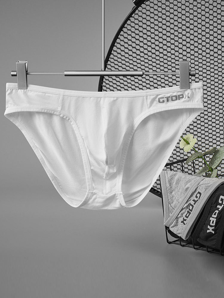 2 Pack Men's U-Shaped Pouch Single Layer Moisture-Wicking Comfortable Sexy Bikini | dmunderwear detail image 3