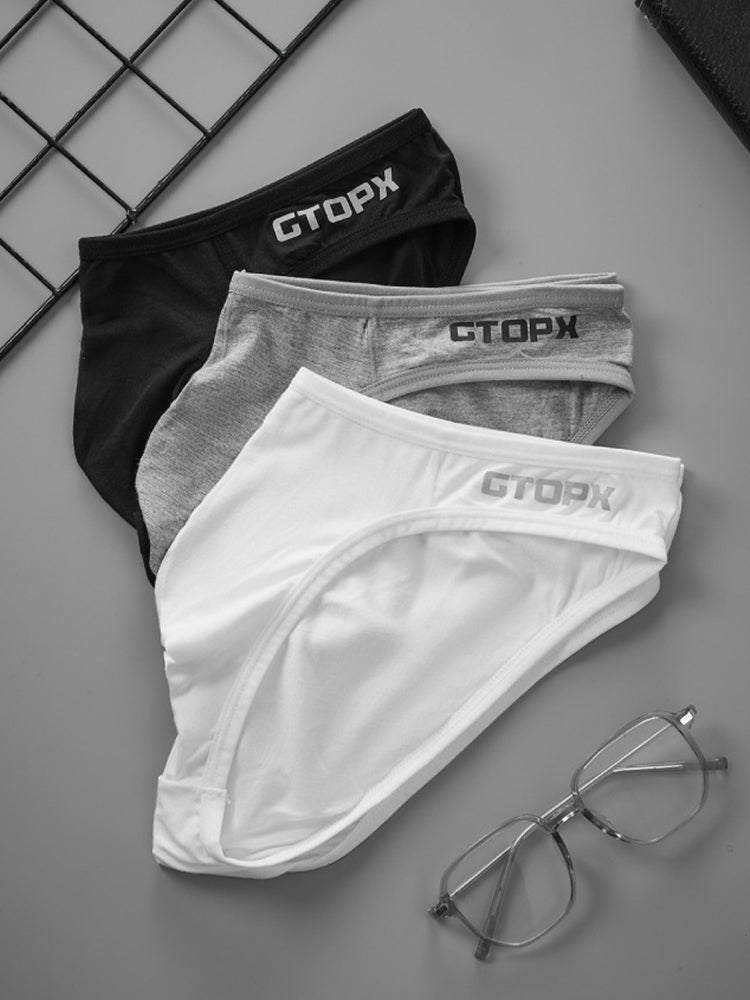 2 Pack Men's U-Shaped Pouch Single Layer Moisture-Wicking Comfortable Sexy Bikini | dmunderwear detail image 5