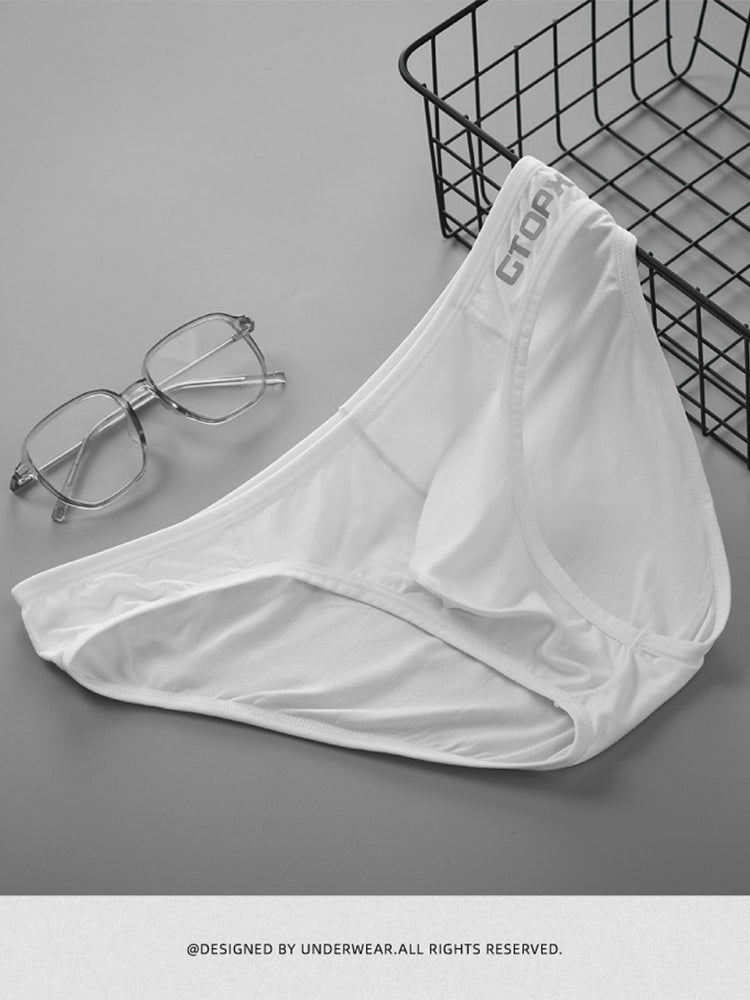 2 Pack Men's U-Shaped Pouch Single Layer Moisture-Wicking Comfortable Sexy Bikini | dmunderwear detail image 9