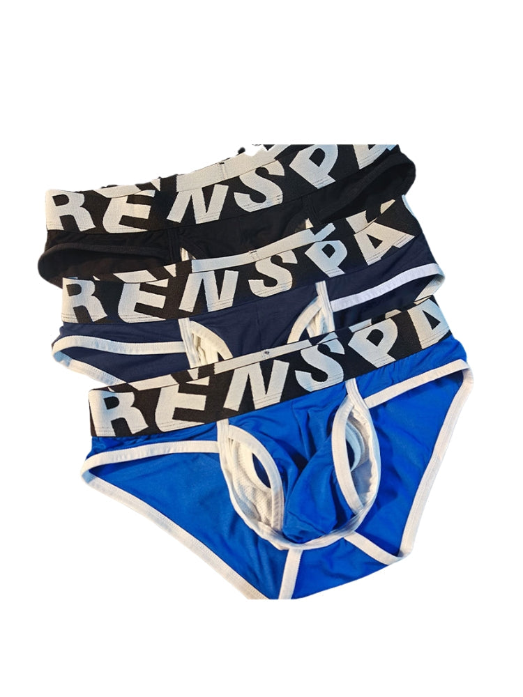 2 Pack Men's U-Shaped Separation Breathable & Comfortable Sexy Bikini | dmunderwear detail image 15