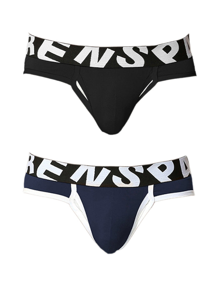 2 Pack Men's U-Shaped Separation Breathable & Comfortable Sexy Bikini | dmunderwear detail image 17