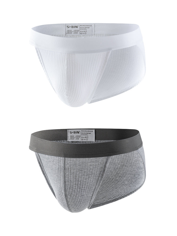 2 Pack Men's Ultra-Comfortable Seamless Lifting Pouch Low-Rise Fit Bikini | dmunderwear detail image 2