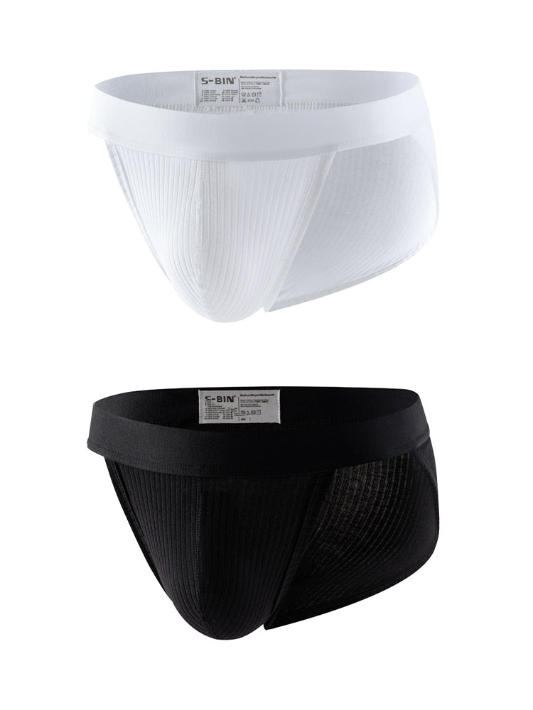2 Pack Men's Ultra-Comfortable Seamless Lifting Pouch Low-Rise Fit Bikini | dmunderwear detail image 7