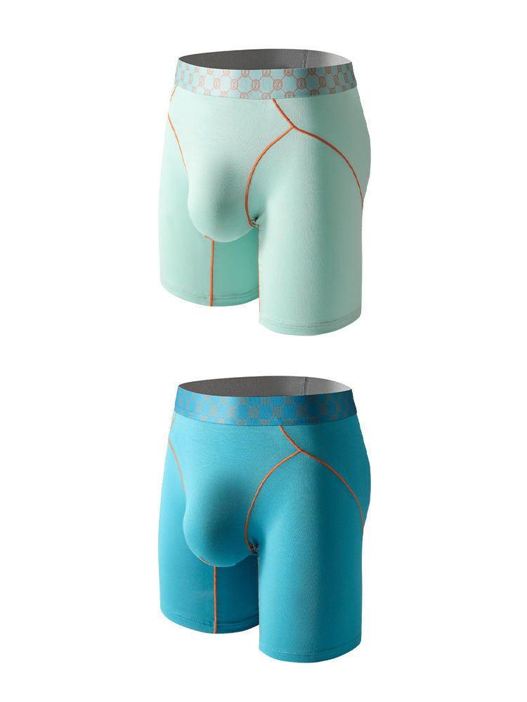 2 Pack Men's Ultra-Soft Anti-Chafing Stay-Put Fit Odor-Resistant Midway Briefs | dmunderwear detail image 12