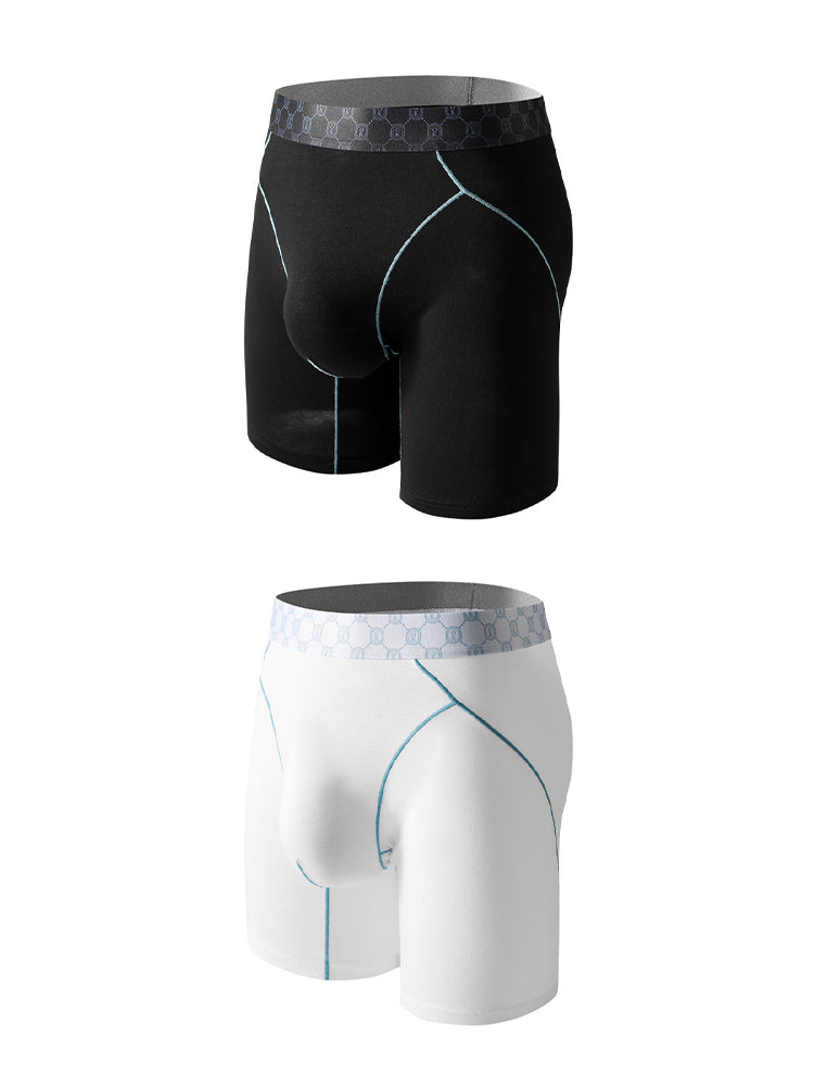 2 Pack Men's Ultra-Soft Anti-Chafing Stay-Put Fit Odor-Resistant Midway Briefs | dmunderwear detail image 2