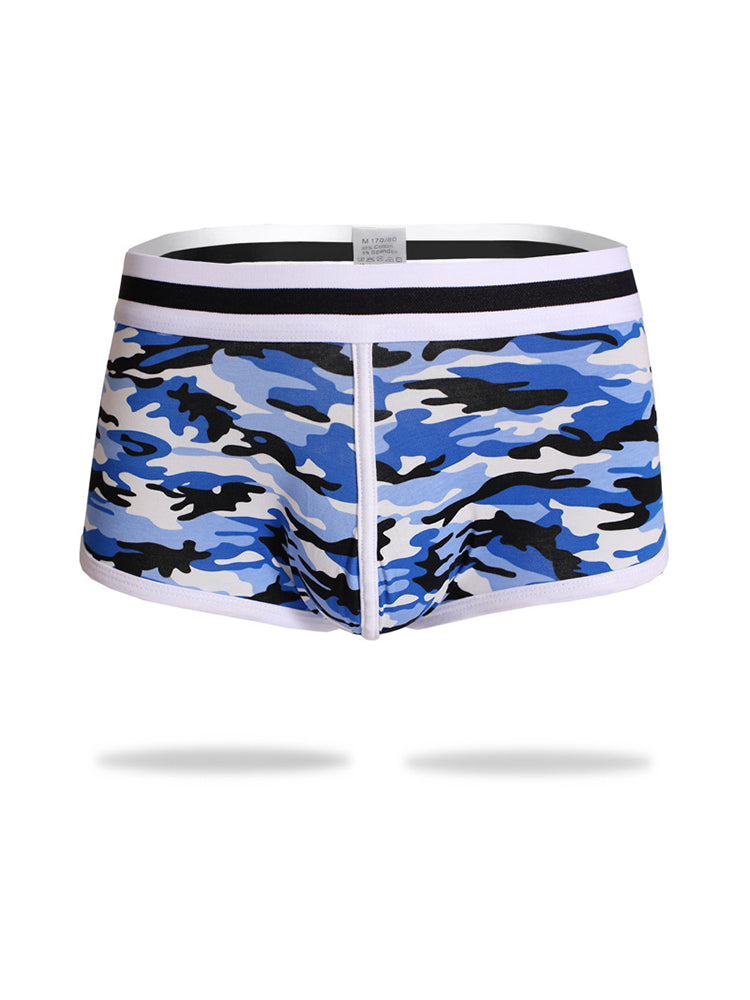 2 Pack Men's Ultra-Soft Bold Prints Sporty Cut Anti-Chafing Snug Fit Trunks | dmunderwear