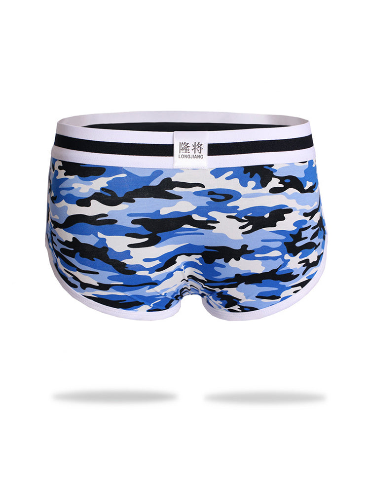 2 Pack Men's Ultra-Soft Bold Prints Sporty Cut Anti-Chafing Snug Fit Trunks | dmunderwear detail image 3