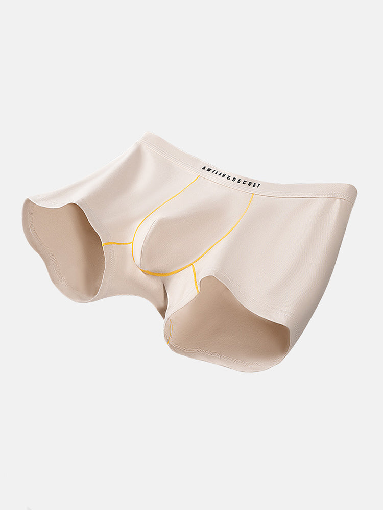 2 Pack Men's Ultra-Soft Cotton Antibacterial Seamless Comfort Trunks | dmunderwear detail image 4