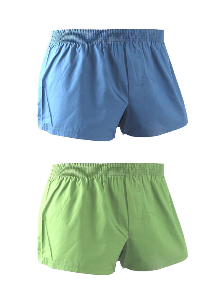 2 Pack Men's Ultra-Soft Cotton Comfy Waistband Odor-Control Boxers | dmunderwear detail image 12