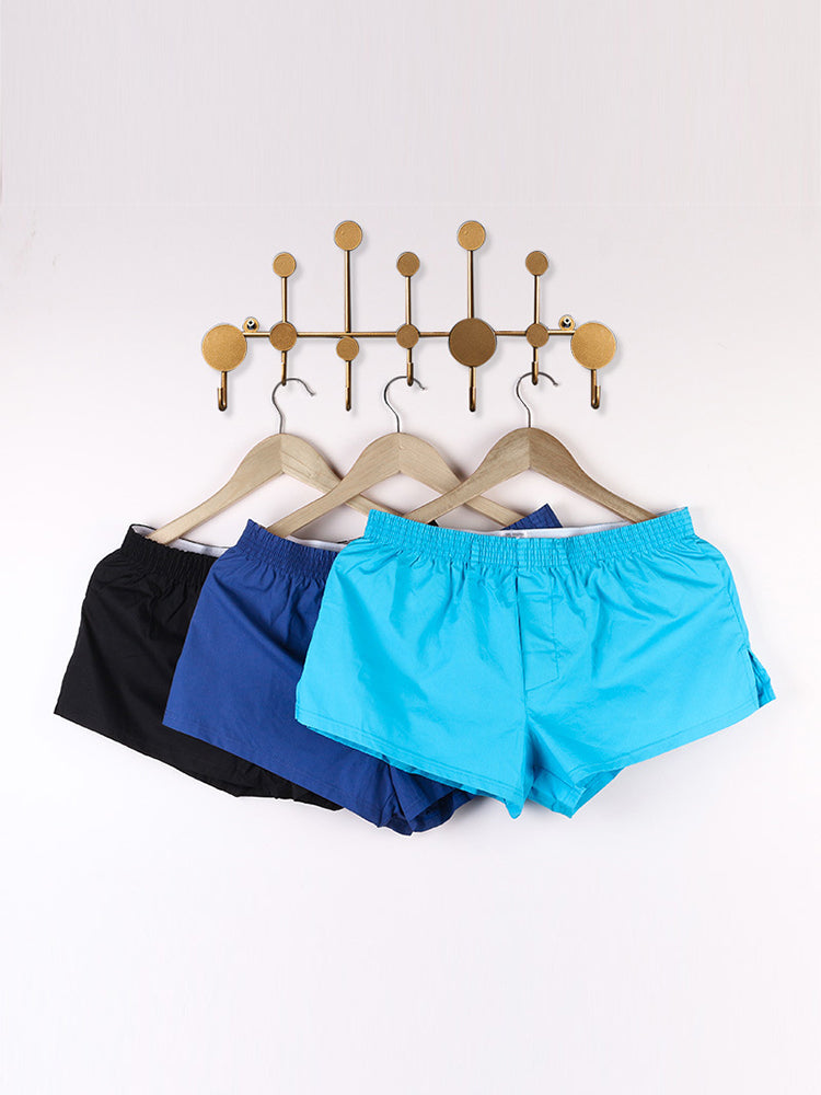 2 Pack Men's Ultra-Soft Cotton Comfy Waistband Odor-Control Boxers | dmunderwear detail image 13