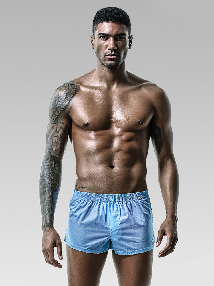 2 Pack Men's Ultra-Soft Cotton Comfy Waistband Odor-Control Boxers | dmunderwear detail image 19