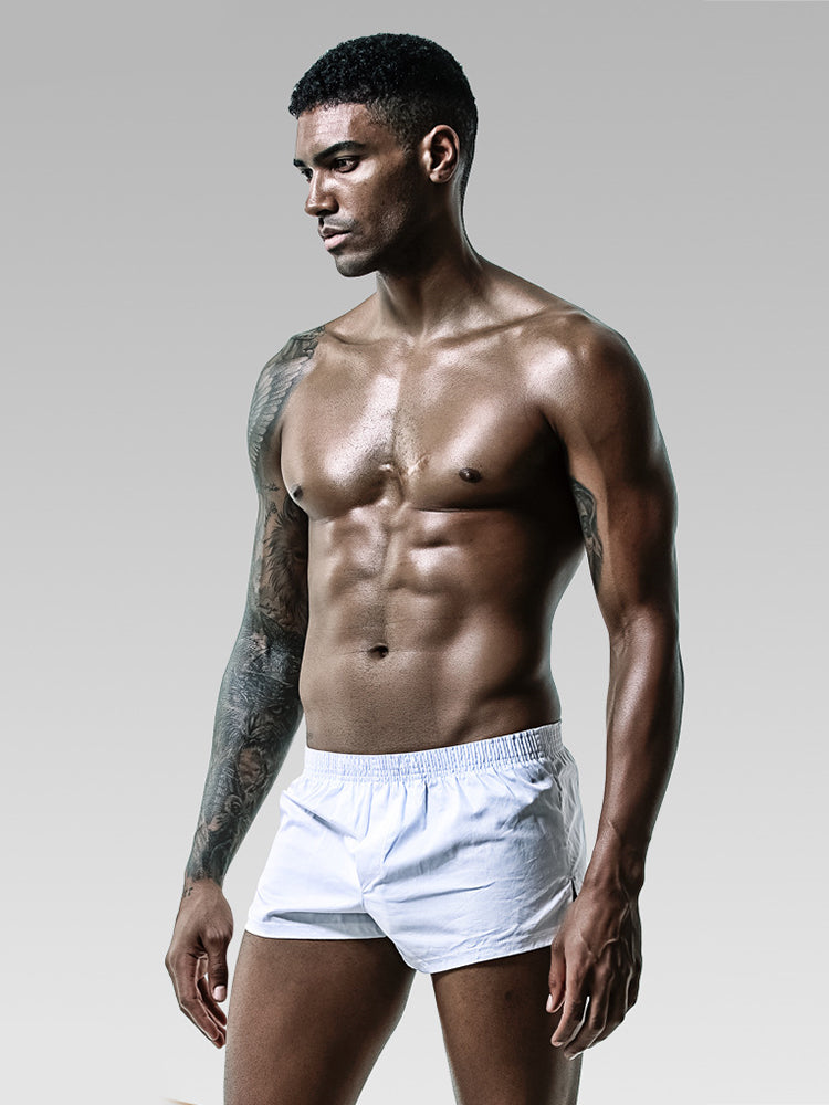 2 Pack Men's Ultra-Soft Cotton Comfy Waistband Odor-Control Boxers | dmunderwear detail image 20