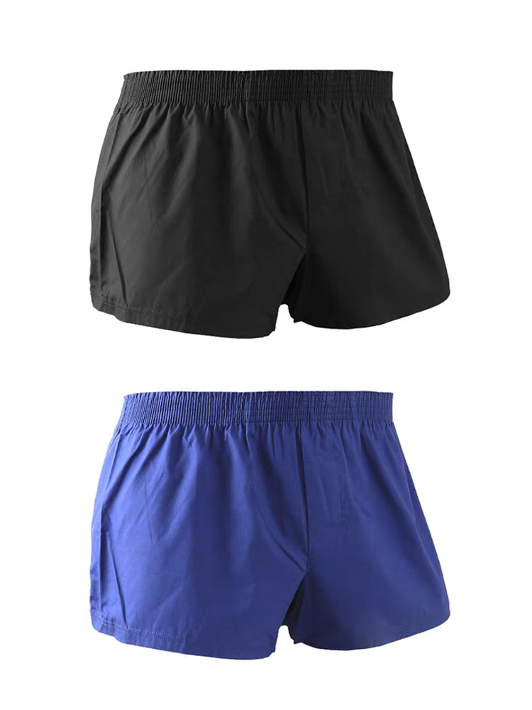 2 Pack Men's Ultra-Soft Cotton Comfy Waistband Odor-Control Boxers | dmunderwear detail image 7