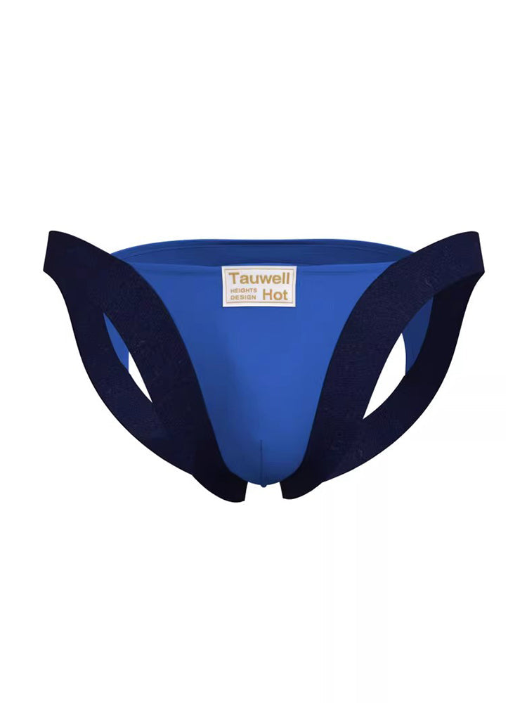2 Pack Men's Ultra-Soft Cotton Low-Rise Sexy Anti-Chafing Stretch Jockstrap | dmunderwear detail image 11