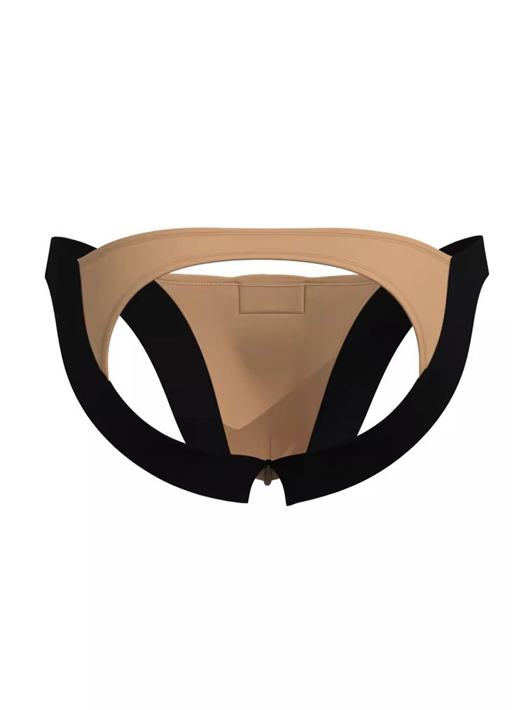 2 Pack Men's Ultra-Soft Cotton Low-Rise Sexy Anti-Chafing Stretch Jockstrap | dmunderwear detail image 3