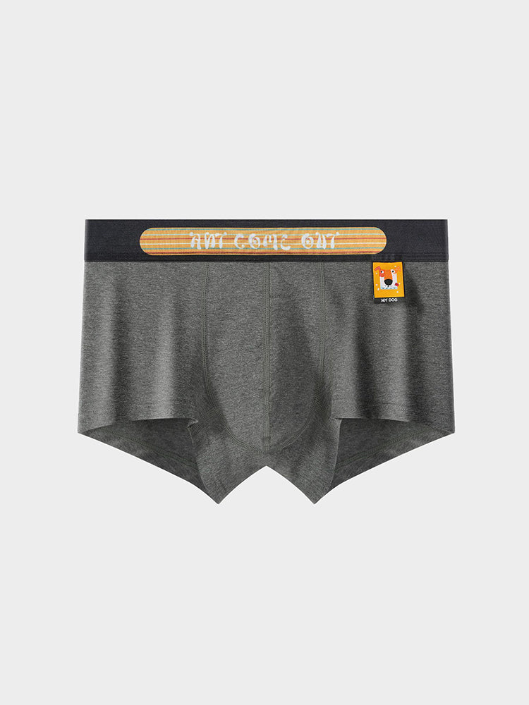 2 Pack Men's Ultra-Soft Cotton Mid-Rise Breathable Printed Trunks | dmunderwear detail image 11
