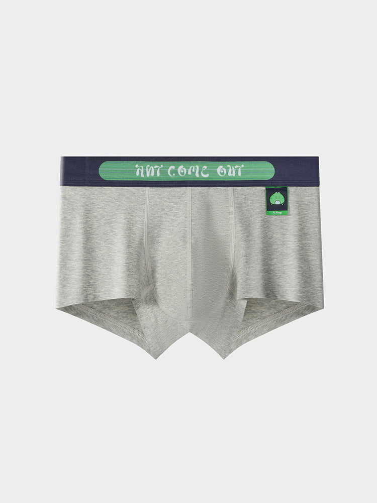 2 Pack Men's Ultra-Soft Cotton Mid-Rise Breathable Printed Trunks | dmunderwear detail image 12