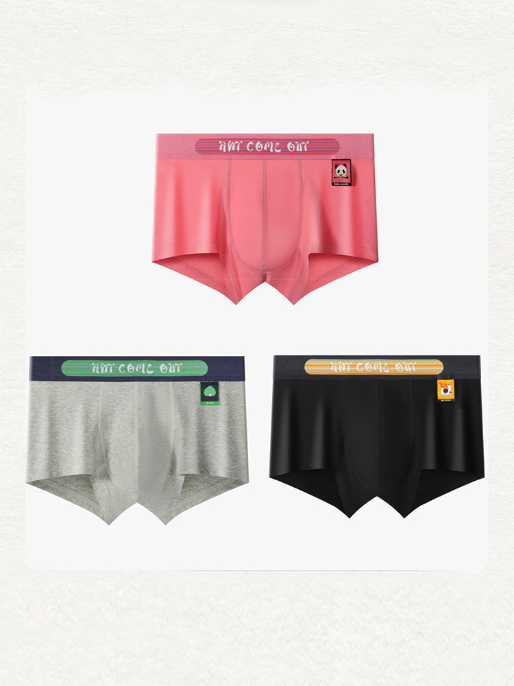 2 Pack Men's Ultra-Soft Cotton Mid-Rise Breathable Printed Trunks | dmunderwear detail image 15