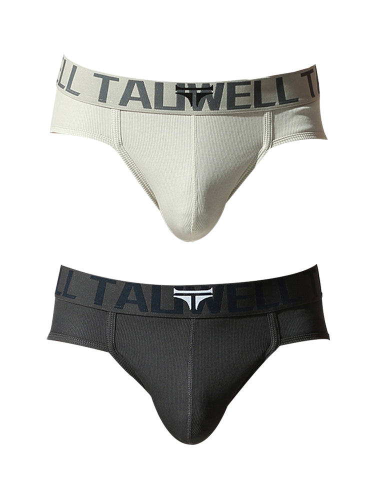 2 Pack Men's Ultra-Soft Cotton Mid-Rise Sporty Cut Seamless Comfort Bikini | dmunderwear detail image 2