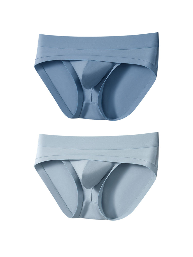2 Pack Men's Ultra-Soft Fabric Stretch Fit Supportive Pouch Breathable Briefs | dmunderwear detail image 18