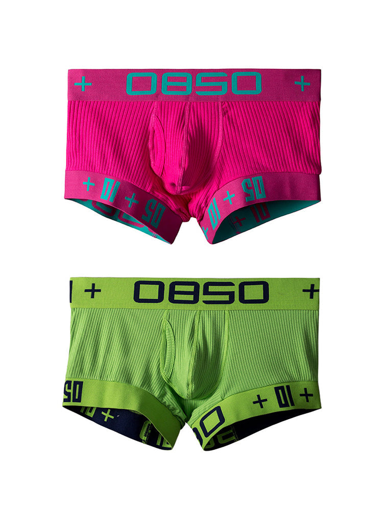 2 Pack Men's Ultra-Soft High-Stretch Cotton Shaping Trunks | dmunderwear detail image 14