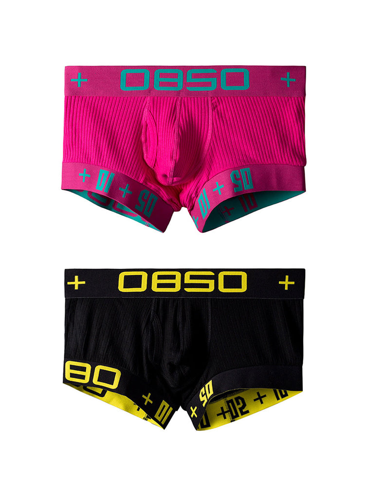 2 Pack Men's Ultra-Soft High-Stretch Cotton Shaping Trunks | dmunderwear detail image 20