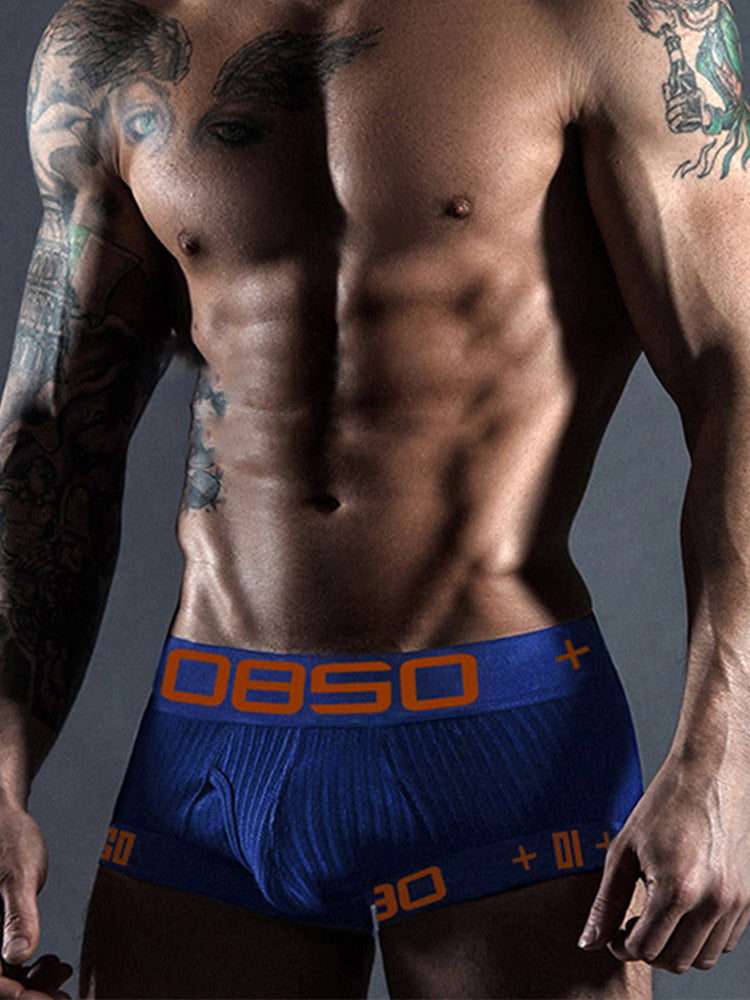 2 Pack Men's Ultra-Soft High-Stretch Cotton Shaping Trunks | dmunderwear detail image 5