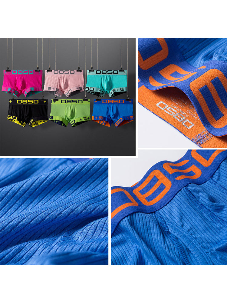 2 Pack Men's Ultra-Soft High-Stretch Cotton Shaping Trunks | dmunderwear detail image 6