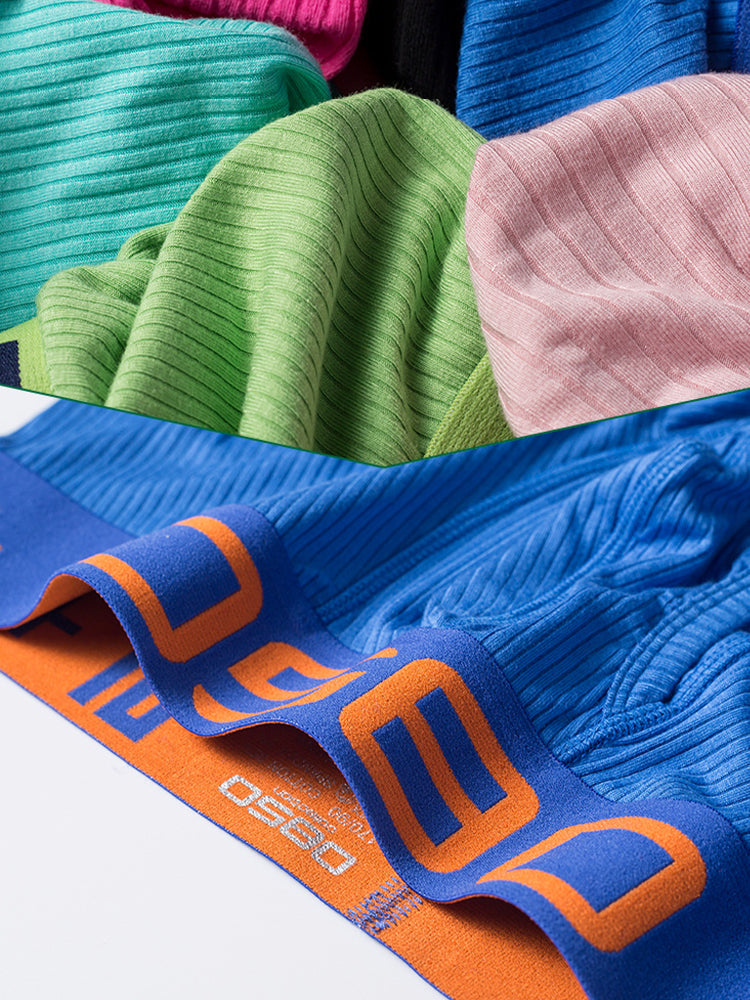 2 Pack Men's Ultra-Soft High-Stretch Cotton Shaping Trunks | dmunderwear detail image 7