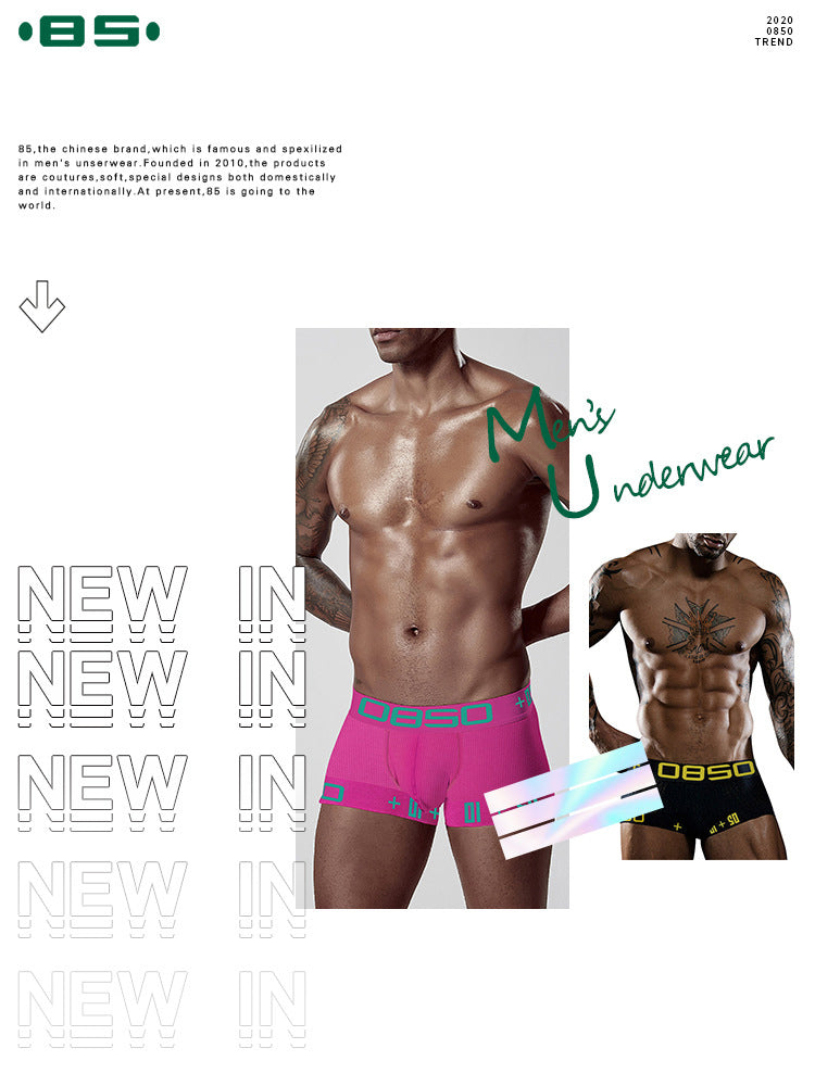 2 Pack Men's Ultra-Soft High-Stretch Cotton Shaping Trunks | dmunderwear detail image 9