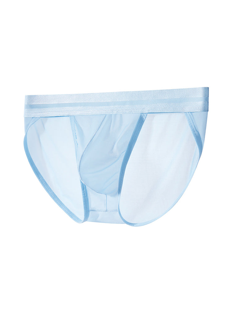 2 Pack Men's Ultra-Soft Ice Silk Quick-Dry Smooth Cooling Briefs | dmunderwear