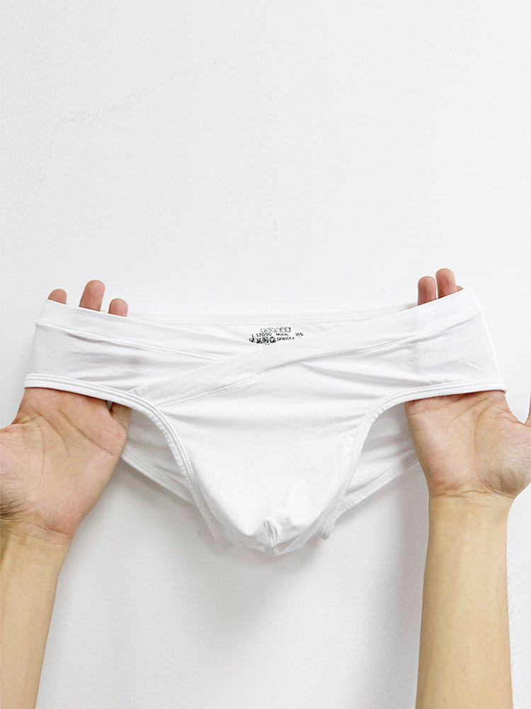 2 Pack Men's Ultra-Soft Modal Breathable Mesh Ice Silk Briefs | dmunderwear detail image 10