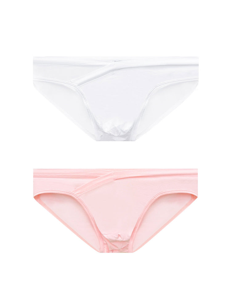 2 Pack Men's Ultra-Soft Modal Breathable Mesh Ice Silk Briefs | dmunderwear detail image 14