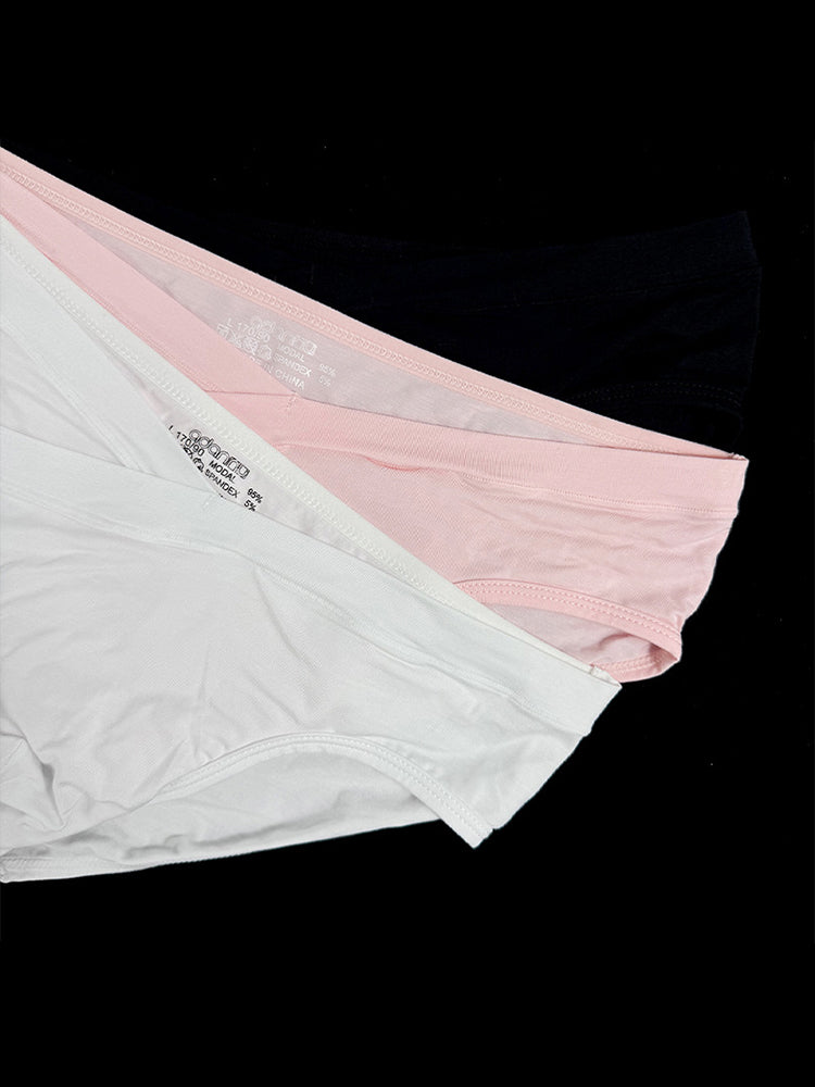 2 Pack Men's Ultra-Soft Modal Breathable Mesh Ice Silk Briefs | dmunderwear detail image 16