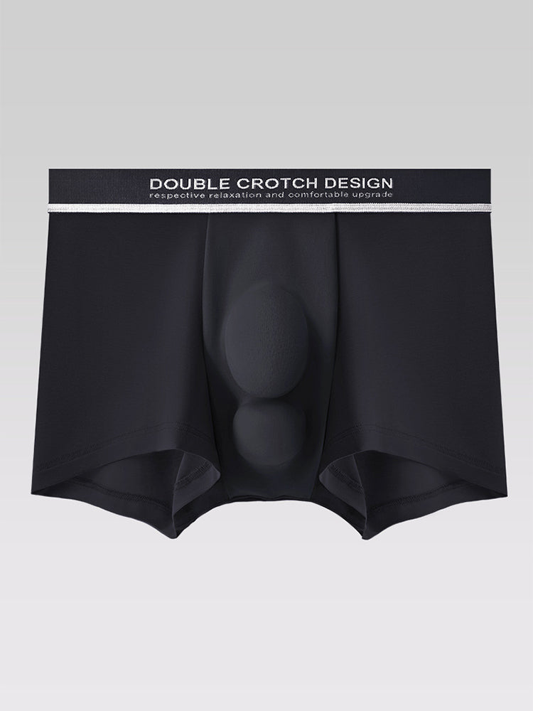 2 Pack Men's Ultra-Soft Modal Double Supportive Pouch Skin-Friendly Soft Trunks | dmunderwear detail image 16