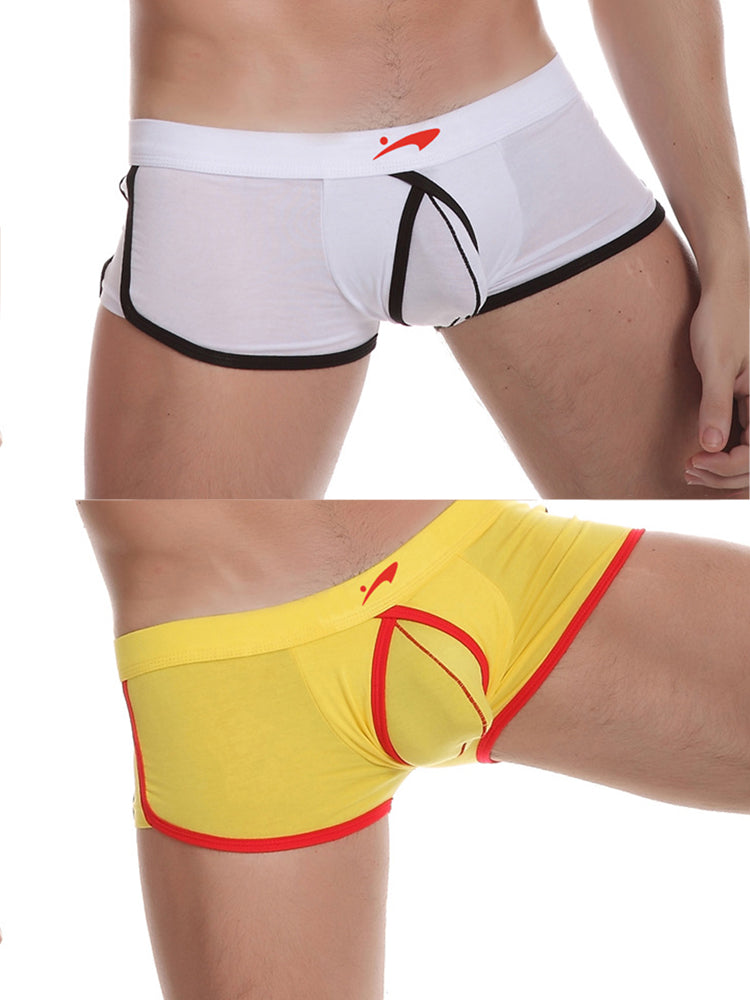 2 Pack Men's Ultra-Soft Modal Low-Rise Comfy Waistband Odor-Control Trunks | dmunderwear detail image 2