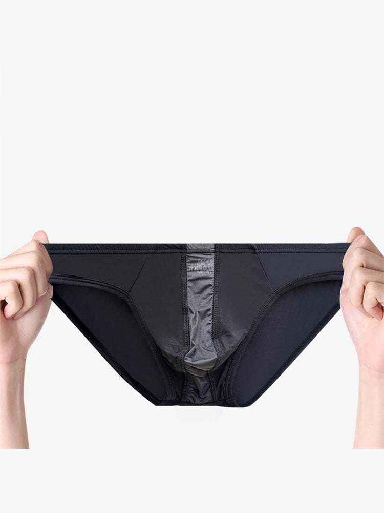 2 Pack Men's Ultra-Soft Modal Seamless Comfort Low-Rise Briefs | dmunderwear detail image 10
